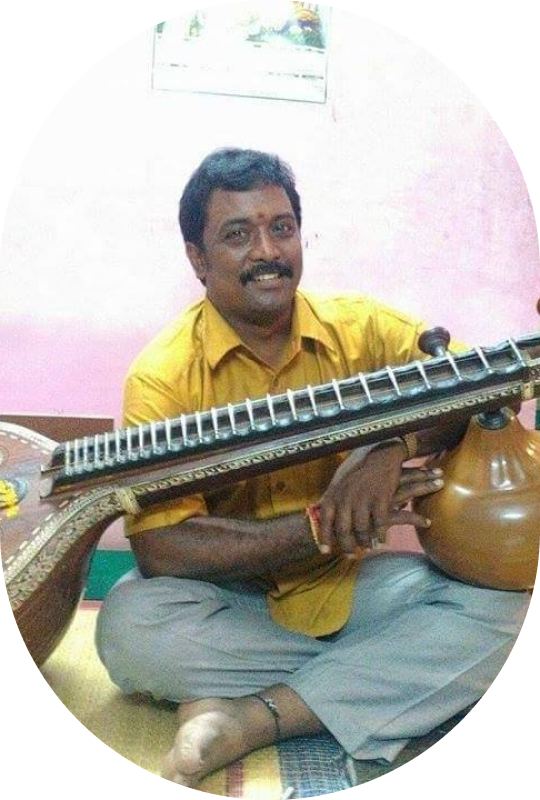 Dr. A. Susairaj playing Veena